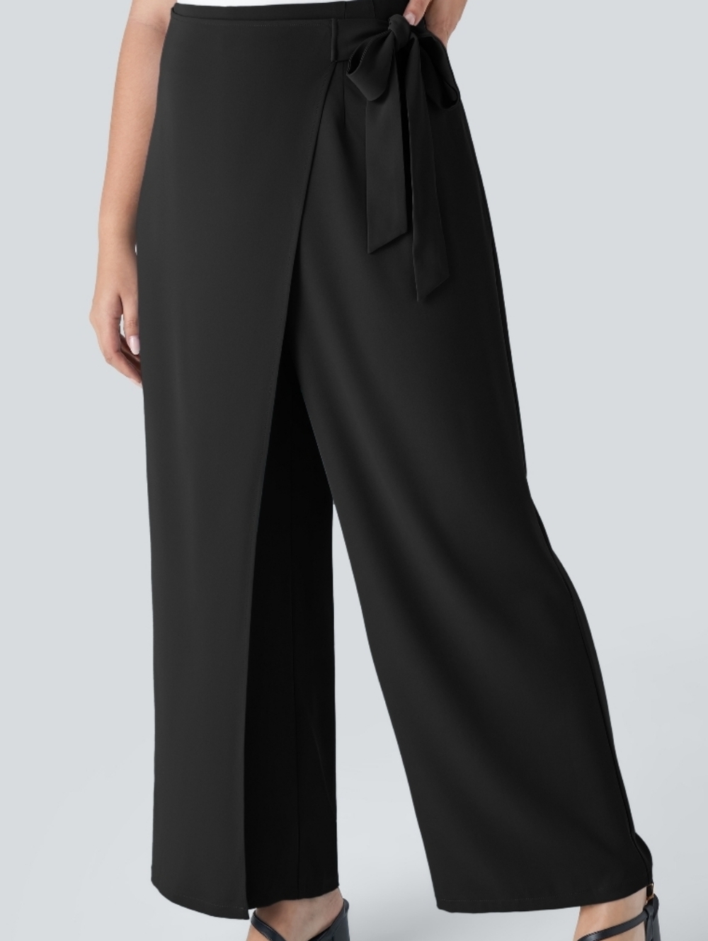 Halara Wrap Wide Leg Wrap Pants Flowy High Rise Comfy Chic Small